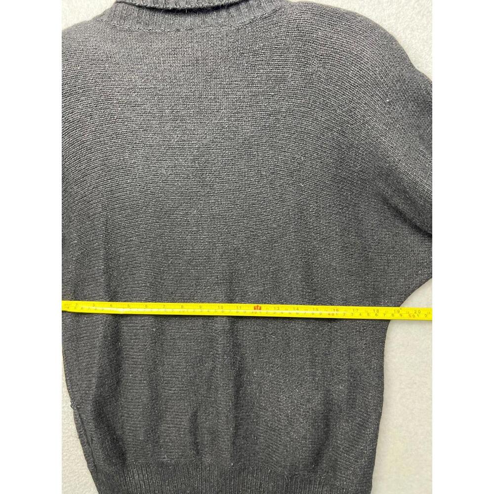 80s Vintage Silk Lambswool Angora Turtle Neck Knitted Sweater Crane Womens Sz S - Picture 8 of 12